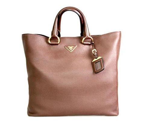 Prada Women's Brown Leather Shopper BN1713 